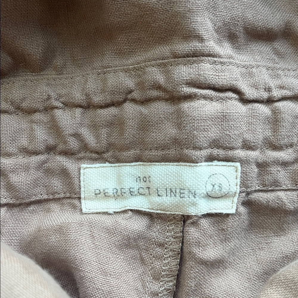 Notperfectlinen | Loose Overalls Dusty Pink Xs 100% Linen Quiet Luxury — image 6 of 8